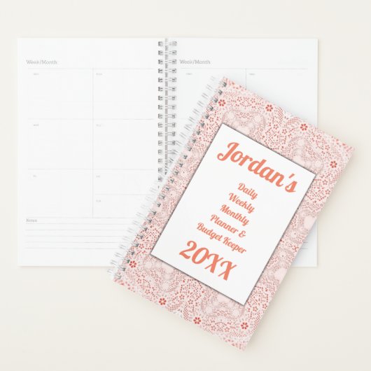 Laced Heart Budget Planner (Display)