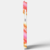 Lacelike op brede strepen in zijderoze tot beige Case-Mate iPhone case (Achterkant / Links)