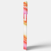 Lacelike op brede strepen in zijderoze tot beige Case-Mate iPhone case (Achterkant / Rechts)