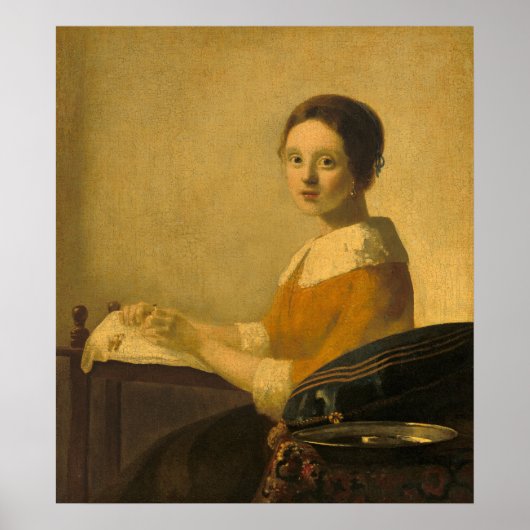 Lacemaker - Johannes Vermeer Poster d'Art (Devant)