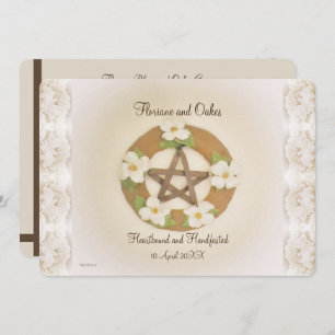 Lacey Dogwood Pentacle Handfasting Kaart