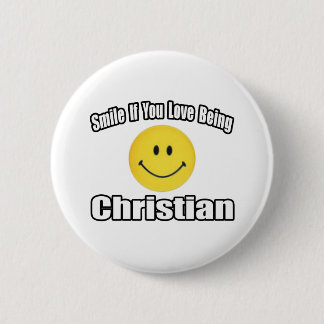 Lach als je Christelijk bent Ronde Button 5,7 Cm