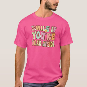 Lach als je dood bent in de regenboogstraal Mannen T-shirt