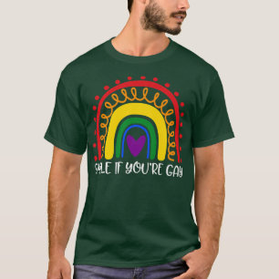 Lach als je Gay Rainbow Gay Transgender LGBT P ben T-shirt