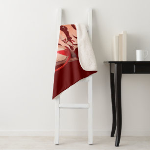 Lach als je me zou doen - Naughty Devil Sherpa Deken