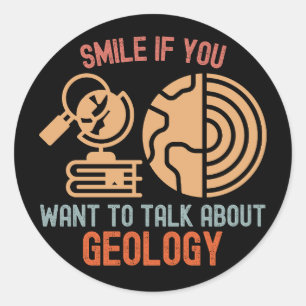 Lach Als Je Over Geologie Wil Praten Ronde Sticker