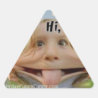 LACH! :D DRIEHOEK STICKER