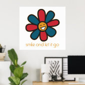 Lach en laat het los poster (Thuiskantoor)