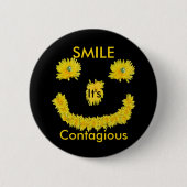 Lach het is besmettelijke Dandelion Ronde Button 5,7 Cm (Voorkant)