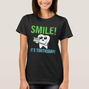 Lach Het Is Tanddag - Grappige Tandarts Tandheelku T-shirt