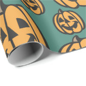 Lach Jack O Lantern Halloween Cadeaupapier (Rol Hoek)