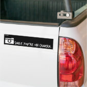 Lach je op camera. bumpersticker (Op Truck)