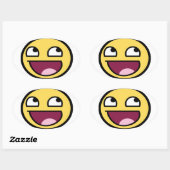 LACH JEZUS HOUDT VAN JE OVALE STICKER (Vel)