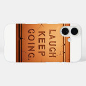 Lach maar door Case-Mate iPhone case (Achterkant (horizontaal))