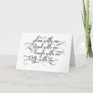 Lach met mij - Sweet Bridesmaid Voorstel Kaart