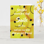 Lach, moedig de Kindness aan Kaart (Gele Bloem)