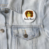 Lach Mon! Rasta Face Ronde Button 5,7 Cm (In situ)