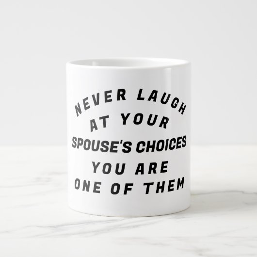 Lach nooit, extra grote beker (Voorkant)