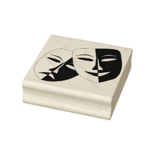 Lach nu huilen later masker 	rubberstempel
