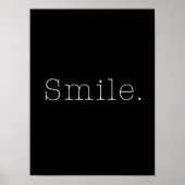 Lach. Sjabloon zwart-witprijsopgave Poster (Voorkant)