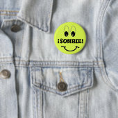 Lach, Sonrie. Ronde Button 5,7 Cm (In situ)