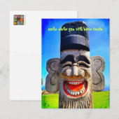 Lach terwijl je een Teth Quote hebt die totem lach Briefkaart (Voorkant / Achterkant)