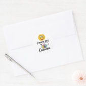 Lach! U bent op camera Ronde Sticker (Envelop)