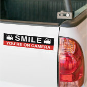 Lach u op camera bent bumpersticker (Op Truck)