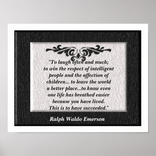 "Lach vaak en veel" Poster (Voorkant)