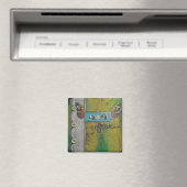 "Lach Vaak" Kunstmagneet van Nancy Lefko Magneet (Insitu (Vaatwasser))