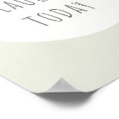 lach vandaag. Poster en Prints (Hoek)