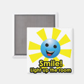 Lach! Verlicht de kamer - Magnet Magneet (Voorkant / Achterkant)