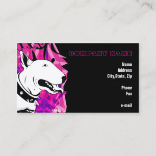 Lach voor me! Bull Terrier geïllustreerd Visitekaartje