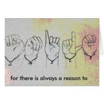 Lach...want er is altijd reden om