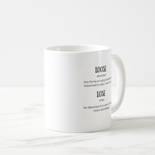 Lâche perdez la tasse de définition (Devant droit)