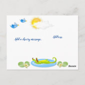 Lachen! Briefkaart (Achterkant)