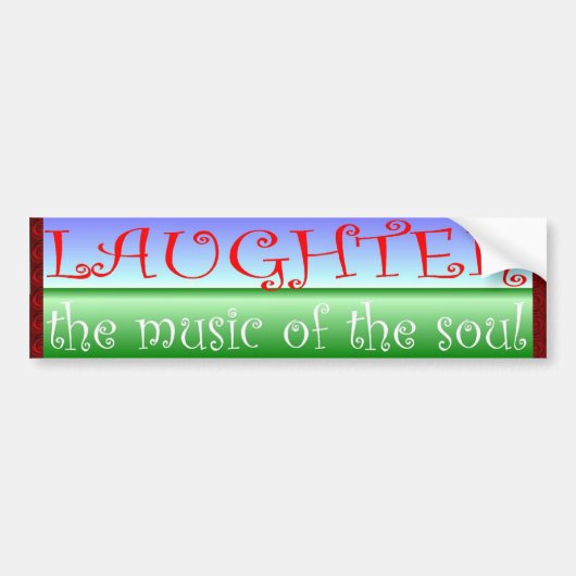lachen bumpersticker (Voorkant)