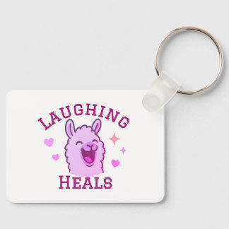 Lachen geneest Schattigee Llama-Sleutelhanger Sleutelhanger