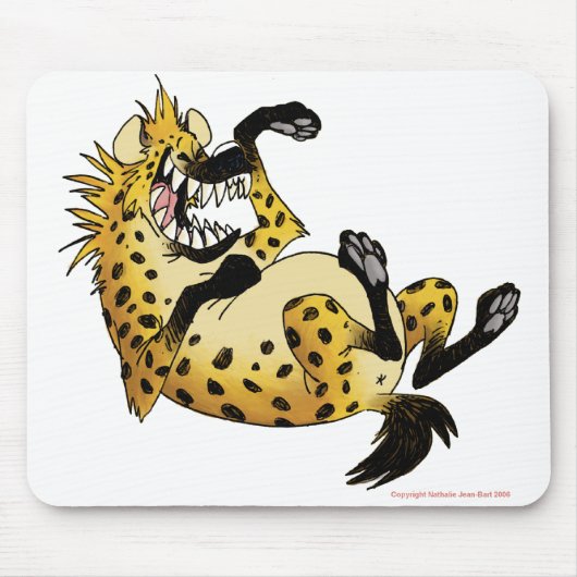 Lachen Hyena mousepad Muismat (Voorkant)