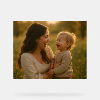 Lachen in bloei - een lente-obligatie acryl bord