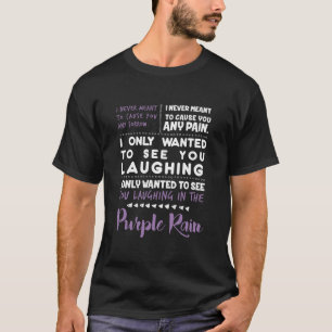lachen in de Paarse regenbui T-shirt