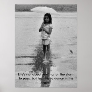 Lachen in de regen poster