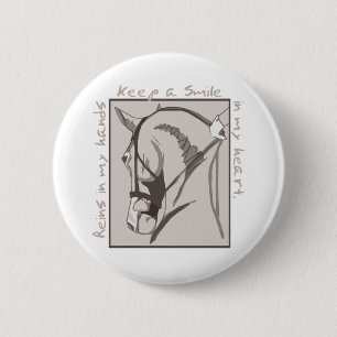 Lachen in mijn hart ronde button 5,7 cm