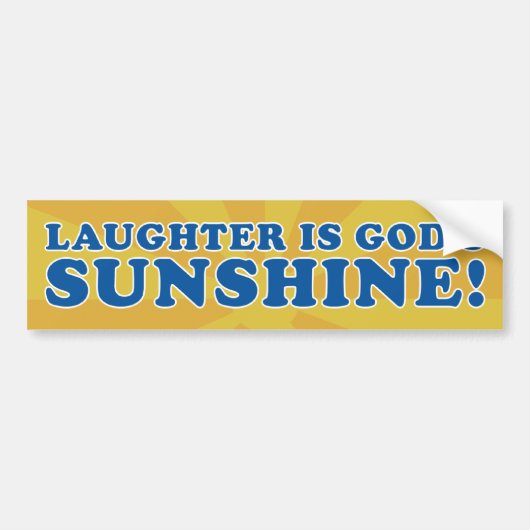 Lachen is bumpersticker (Voorkant)