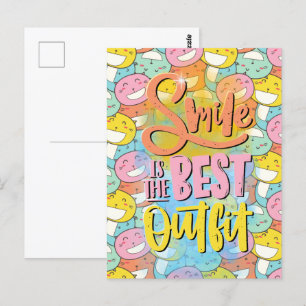 Lachen is de beste outfit! Motivatie Briefkaart