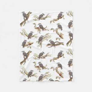 Lachen Kookaburra Australische vogel Eucalyptus Fleece Deken