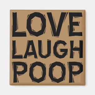 Lachen Liefde Poep Grappige Fridge Magneet Koelkas