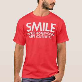 Lachen maakt mensen gek op Sarcastische Humor T-shirt