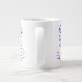 Lachen met races | Glimlende Teeth Extra Grote Beker (Achterkant)