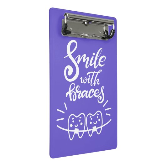 Lachen met races | Glimlende Teeth Mini Klembord (Schuin)